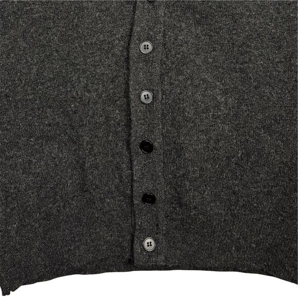 Vintage Benetton Sweater Vest Mens L Gray Lambswool Italy Grandma Heritage Ivy - Picture 5 of 11